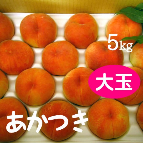 画像1: あかつき（桃）5kg: 大玉 (1)