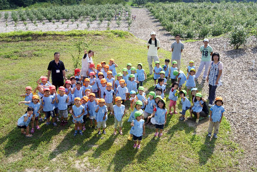 みなかた保育園　くだもの狩り体験（ブルーベリー）